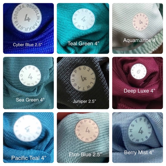 Lululemon Hotty Hot Size Dot Color Codes!!!! - Picture 9 of 10